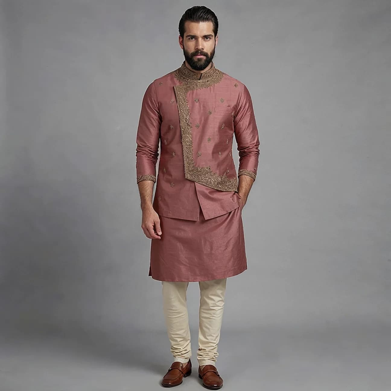 Kurta Jacket Set