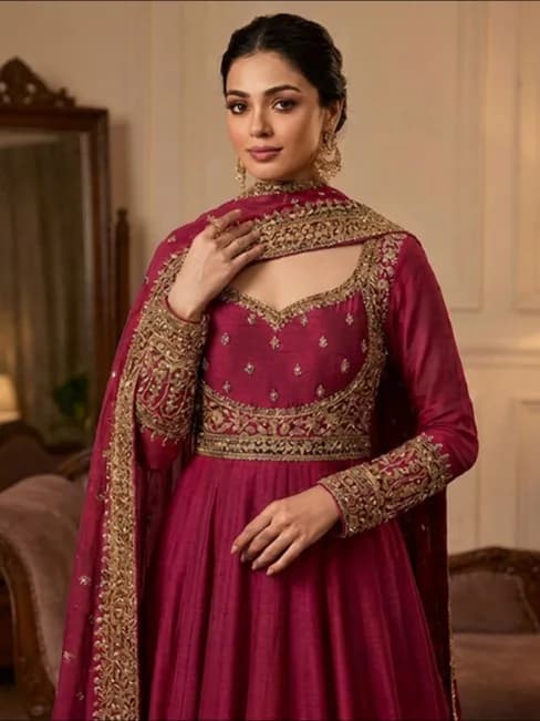 Anarkali Suit Maroon